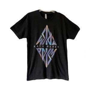 Next Level Apparel | Black Katy Perry 2013 Prism Short Sleeve Band Tee, Small